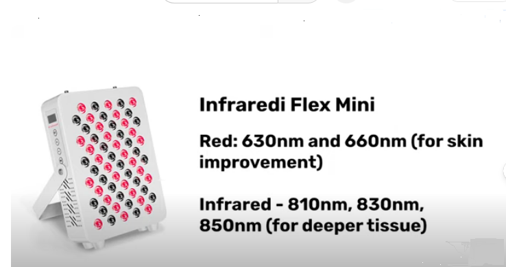 Infraredi Flex Mini with 630nm, 660nm, 810nm, and 850nm